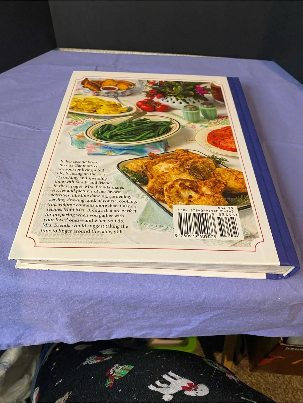 Linger Around the Table Y'all – White & Blue Cookbook by Brenda Gantt